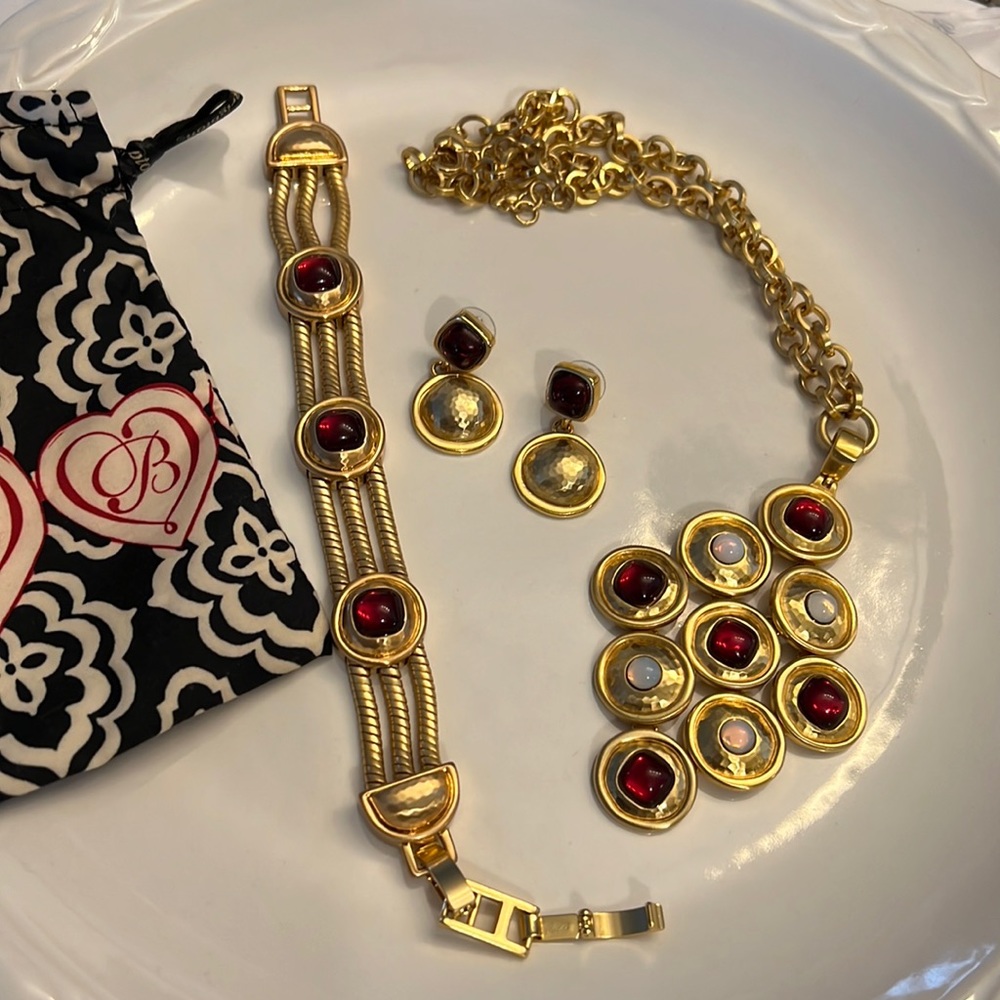 Brighton Versailles Burgundy Jewelry Set - Retired